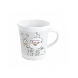 TAZA DE PORCELANA NAVIDEÑA NOTES 300 ML